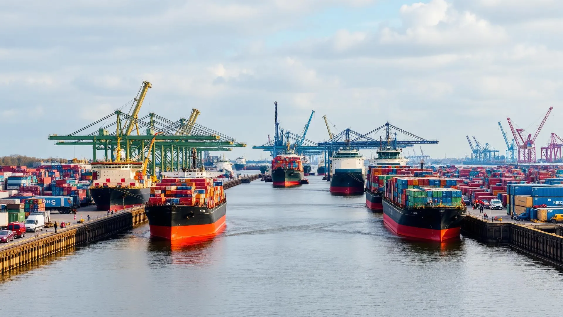 Haven van Gent North Sea Port - Auto export terminal voor tweedehands voertuigen naar Afrika en Midden-Oosten